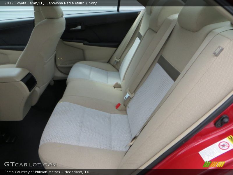 Barcelona Red Metallic / Ivory 2012 Toyota Camry LE