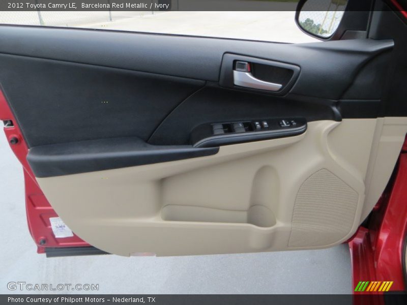 Barcelona Red Metallic / Ivory 2012 Toyota Camry LE