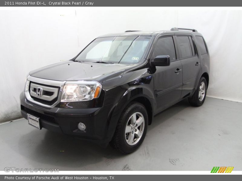 Crystal Black Pearl / Gray 2011 Honda Pilot EX-L