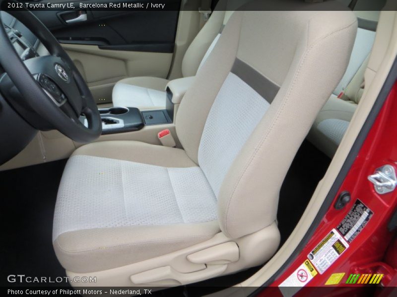 Barcelona Red Metallic / Ivory 2012 Toyota Camry LE