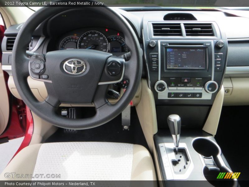 Barcelona Red Metallic / Ivory 2012 Toyota Camry LE