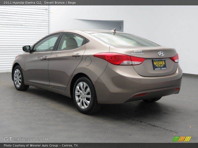 Desert Bronze / Beige 2011 Hyundai Elantra GLS