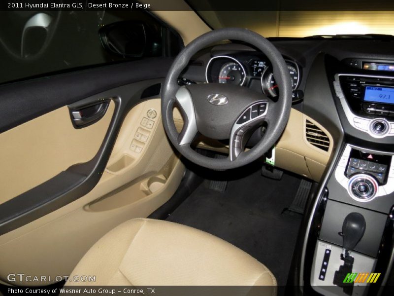 Desert Bronze / Beige 2011 Hyundai Elantra GLS