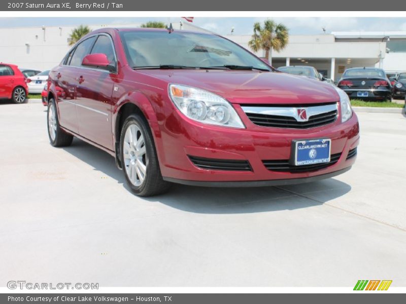 Berry Red / Tan 2007 Saturn Aura XE
