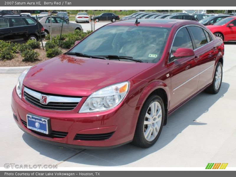 Berry Red / Tan 2007 Saturn Aura XE