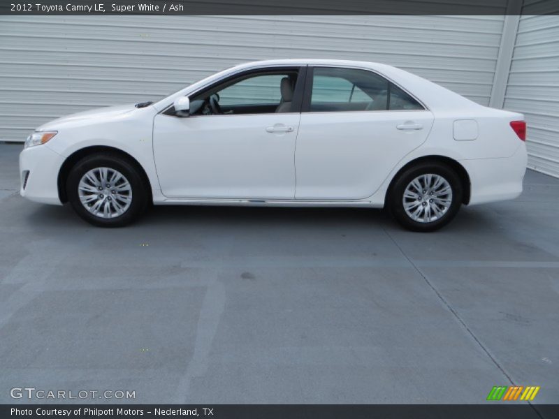 Super White / Ash 2012 Toyota Camry LE