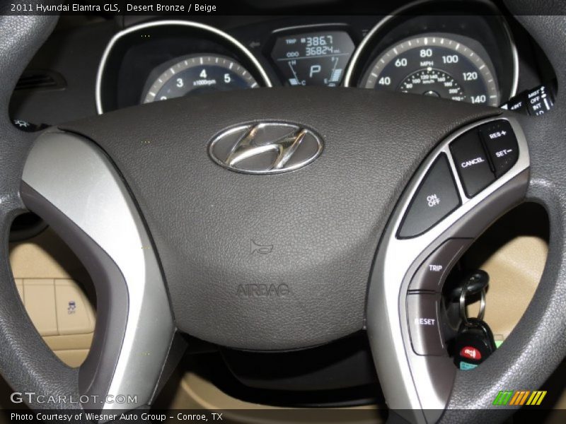Desert Bronze / Beige 2011 Hyundai Elantra GLS
