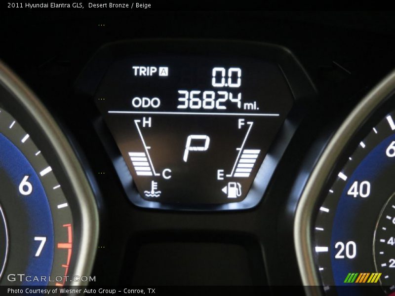 Desert Bronze / Beige 2011 Hyundai Elantra GLS