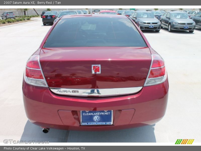Berry Red / Tan 2007 Saturn Aura XE