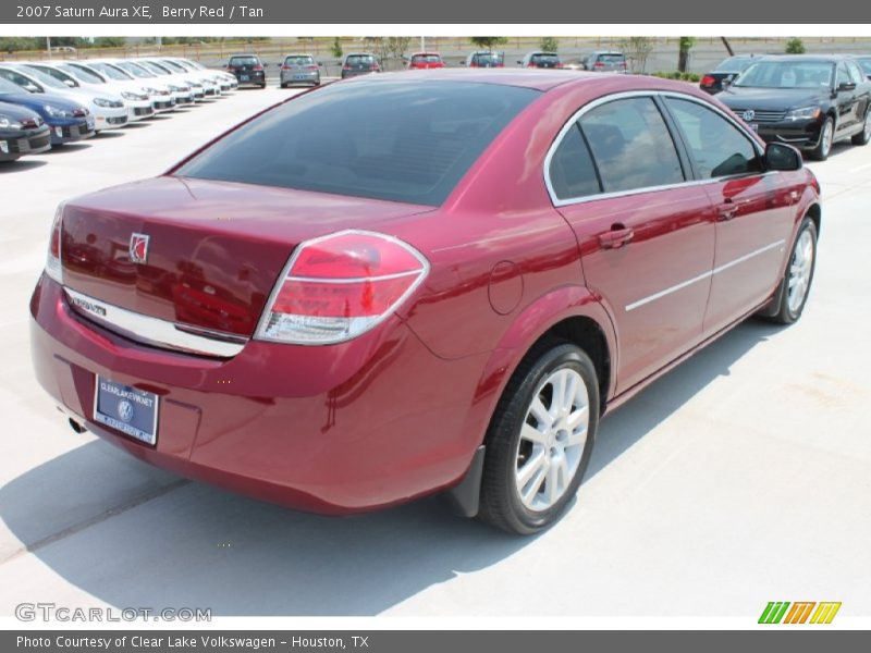 Berry Red / Tan 2007 Saturn Aura XE