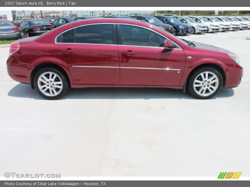 Berry Red / Tan 2007 Saturn Aura XE