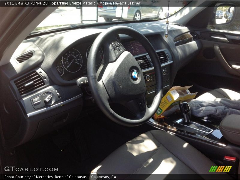 Sparkling Bronze Metallic / Mojave Nevada Leather 2011 BMW X3 xDrive 28i
