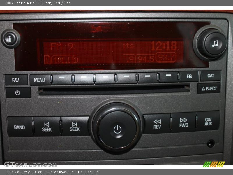 Berry Red / Tan 2007 Saturn Aura XE