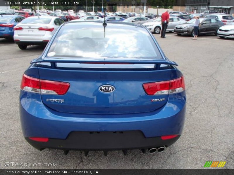 Corsa Blue / Black 2013 Kia Forte Koup SX