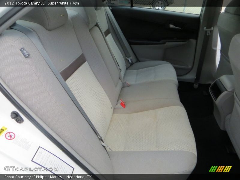 Super White / Ash 2012 Toyota Camry LE