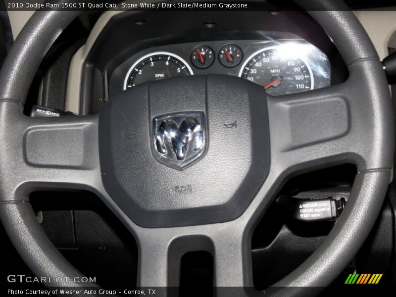Stone White / Dark Slate/Medium Graystone 2010 Dodge Ram 1500 ST Quad Cab