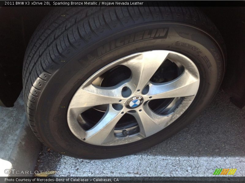 Sparkling Bronze Metallic / Mojave Nevada Leather 2011 BMW X3 xDrive 28i