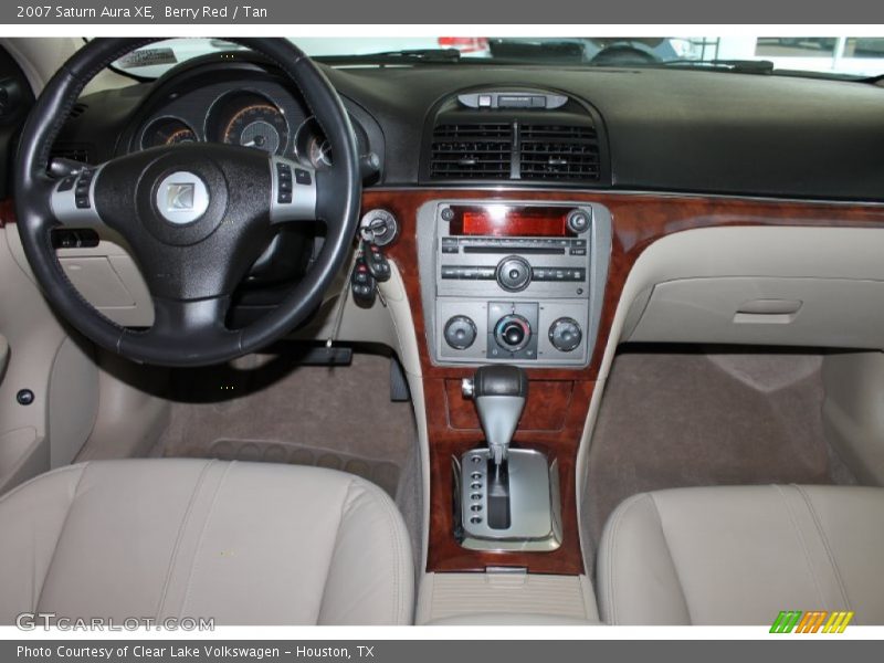 Berry Red / Tan 2007 Saturn Aura XE