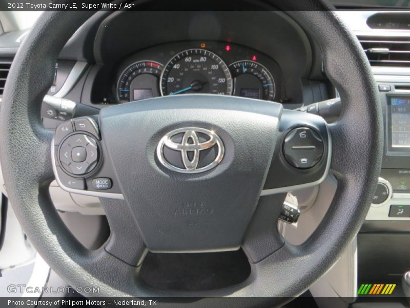 Super White / Ash 2012 Toyota Camry LE