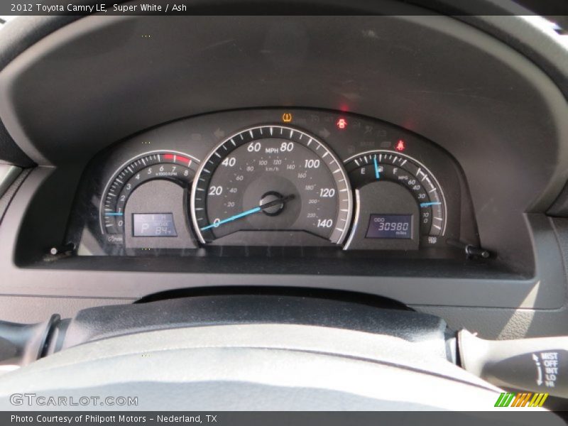 Super White / Ash 2012 Toyota Camry LE