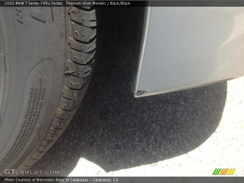 Titanium Silver Metallic / Black/Black 2003 BMW 7 Series 745Li Sedan