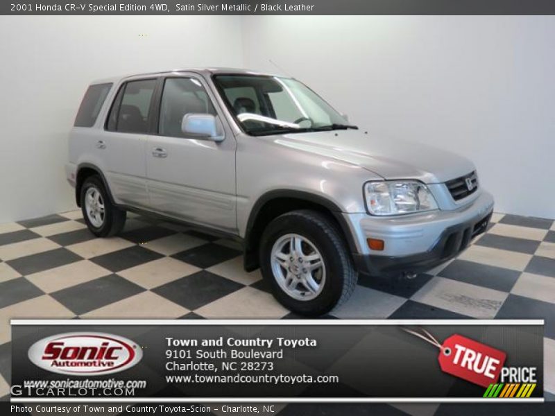 Satin Silver Metallic / Black Leather 2001 Honda CR-V Special Edition 4WD