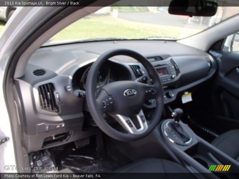 Bright Silver / Black 2013 Kia Sportage LX