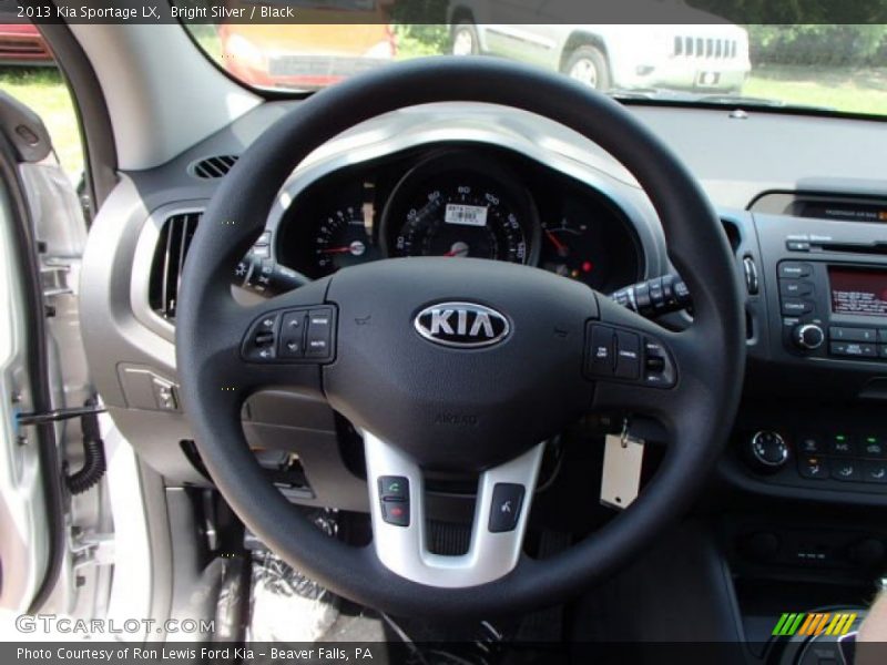 Bright Silver / Black 2013 Kia Sportage LX