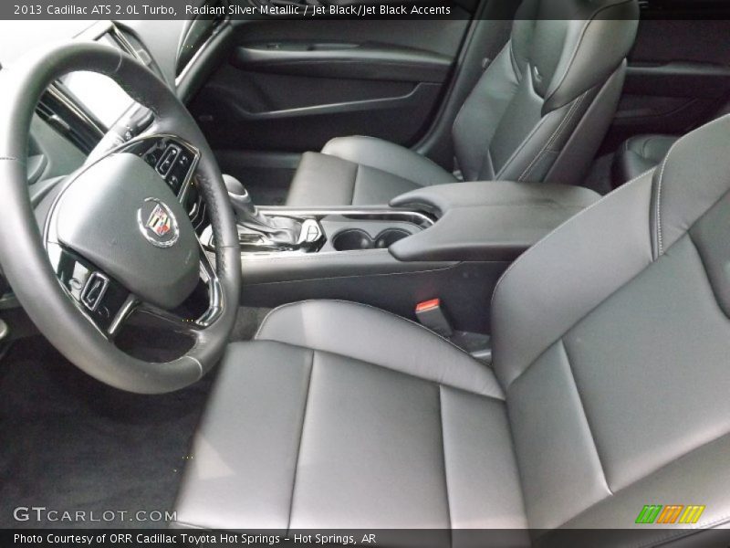 Radiant Silver Metallic / Jet Black/Jet Black Accents 2013 Cadillac ATS 2.0L Turbo
