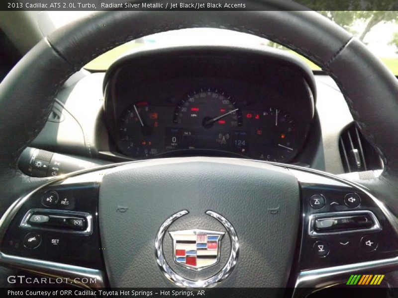 Radiant Silver Metallic / Jet Black/Jet Black Accents 2013 Cadillac ATS 2.0L Turbo