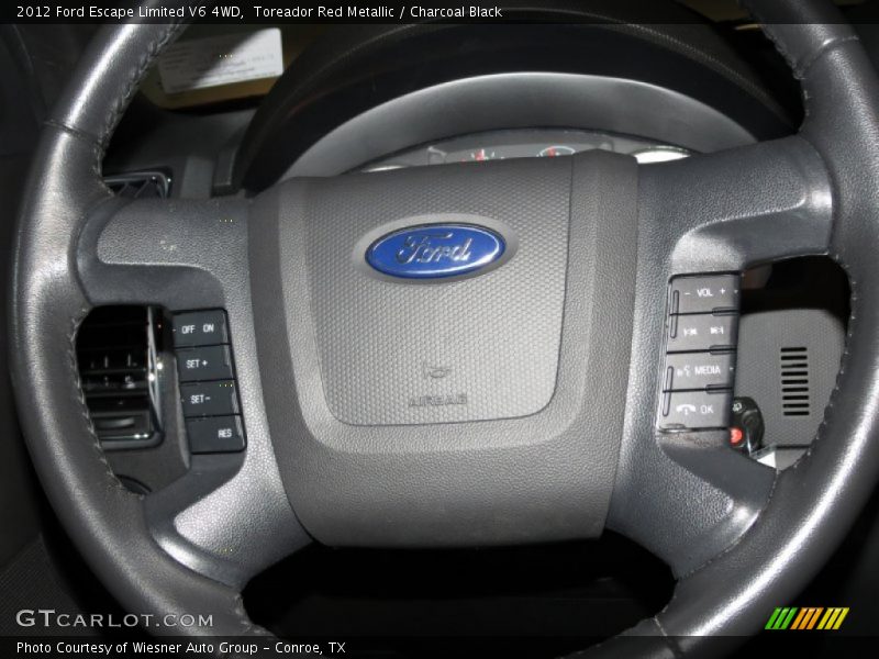 Toreador Red Metallic / Charcoal Black 2012 Ford Escape Limited V6 4WD