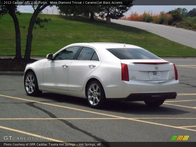 White Diamond Tricoat / Caramel/Jet Black Accents 2013 Cadillac ATS 2.0L Turbo