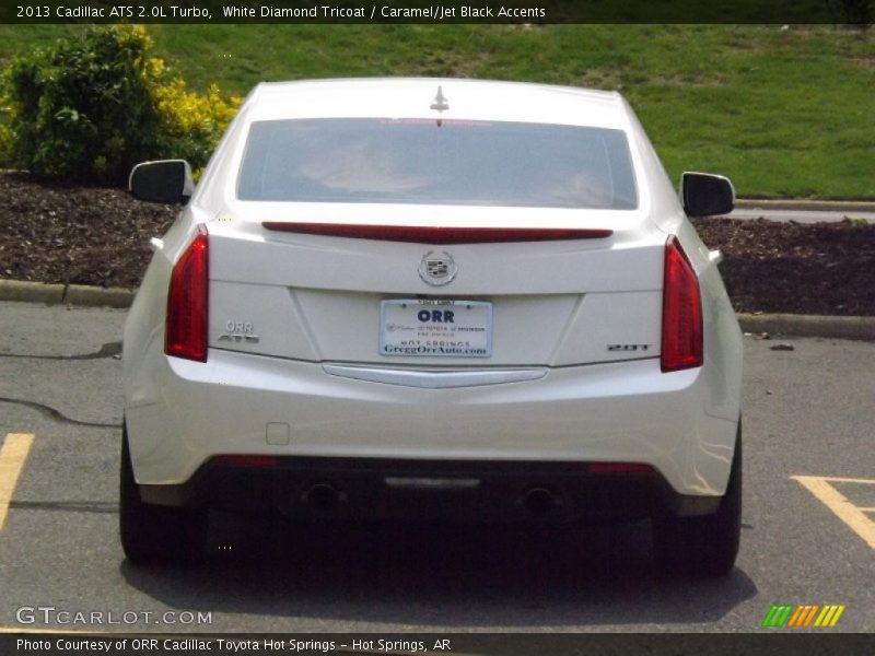 White Diamond Tricoat / Caramel/Jet Black Accents 2013 Cadillac ATS 2.0L Turbo