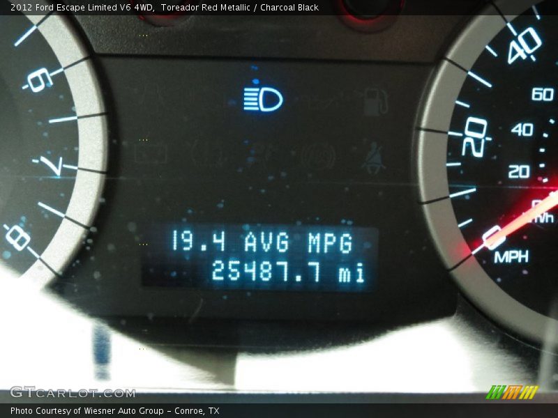 Toreador Red Metallic / Charcoal Black 2012 Ford Escape Limited V6 4WD