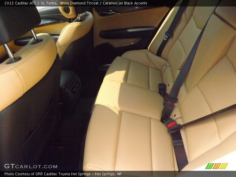 White Diamond Tricoat / Caramel/Jet Black Accents 2013 Cadillac ATS 2.0L Turbo