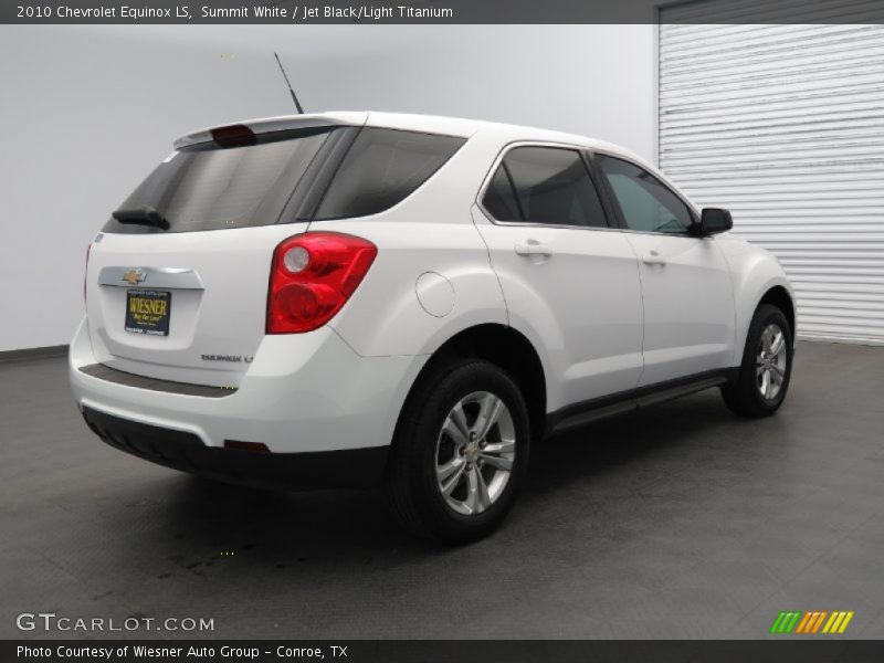 Summit White / Jet Black/Light Titanium 2010 Chevrolet Equinox LS