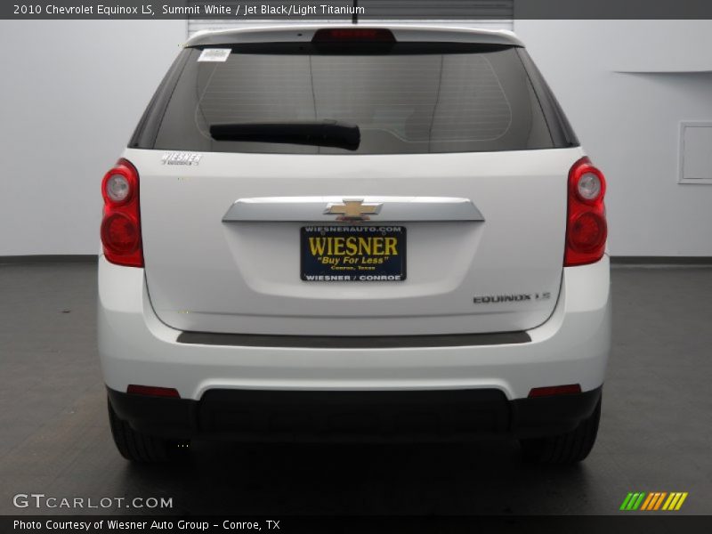 Summit White / Jet Black/Light Titanium 2010 Chevrolet Equinox LS