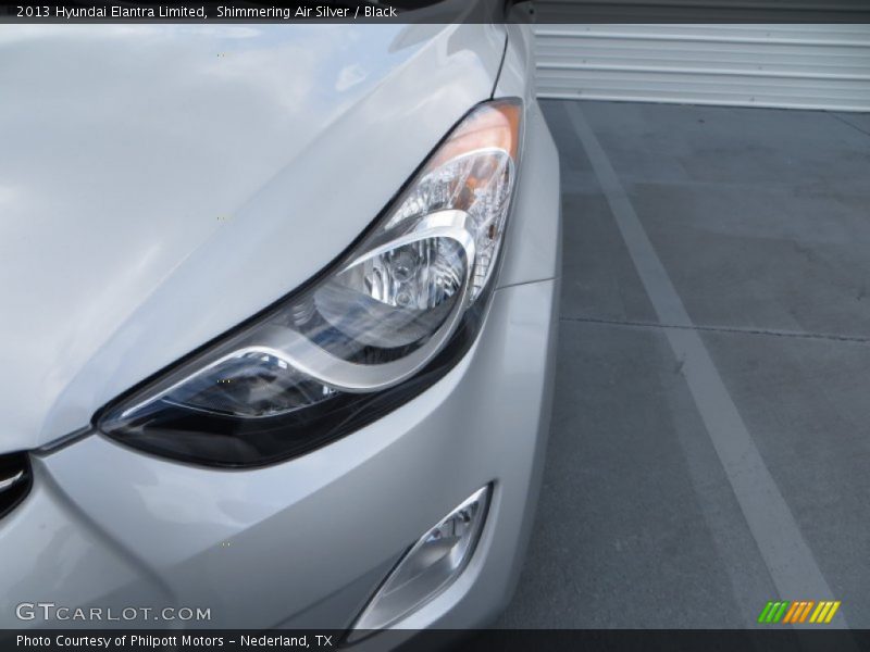 Shimmering Air Silver / Black 2013 Hyundai Elantra Limited
