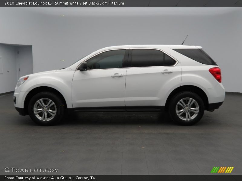 Summit White / Jet Black/Light Titanium 2010 Chevrolet Equinox LS