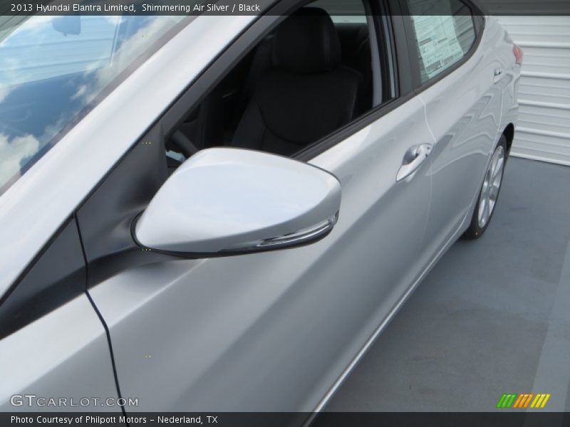 Shimmering Air Silver / Black 2013 Hyundai Elantra Limited