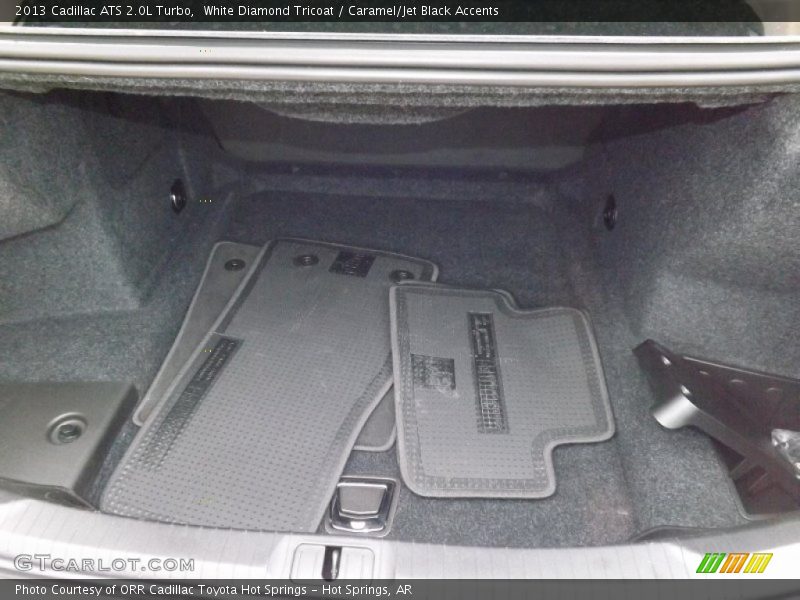 White Diamond Tricoat / Caramel/Jet Black Accents 2013 Cadillac ATS 2.0L Turbo