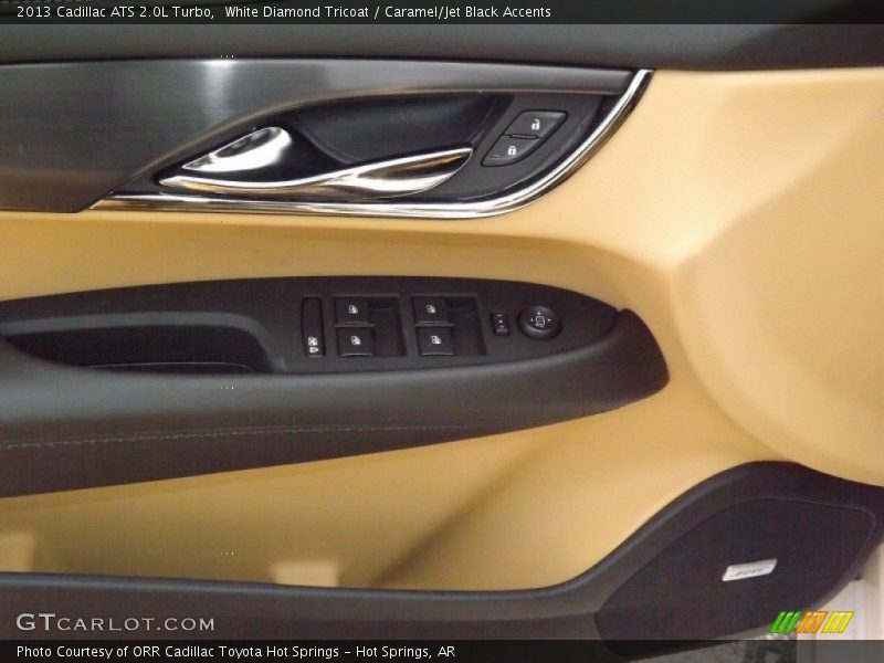 White Diamond Tricoat / Caramel/Jet Black Accents 2013 Cadillac ATS 2.0L Turbo