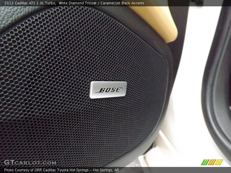 White Diamond Tricoat / Caramel/Jet Black Accents 2013 Cadillac ATS 2.0L Turbo