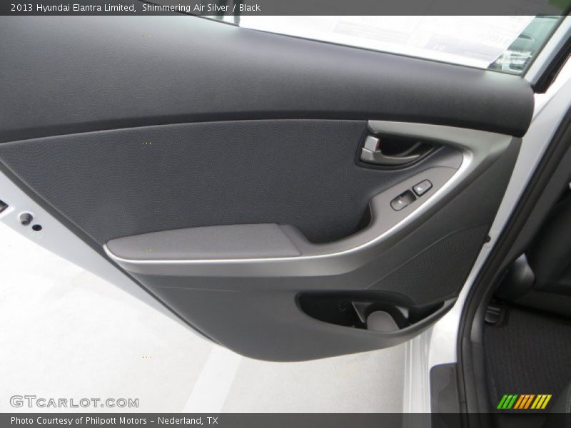 Shimmering Air Silver / Black 2013 Hyundai Elantra Limited