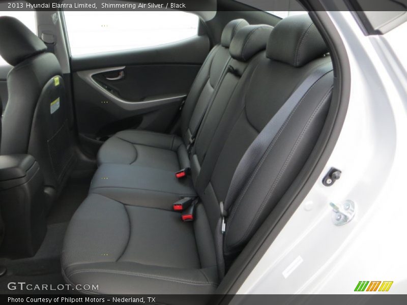 Rear Seat of 2013 Elantra Limited