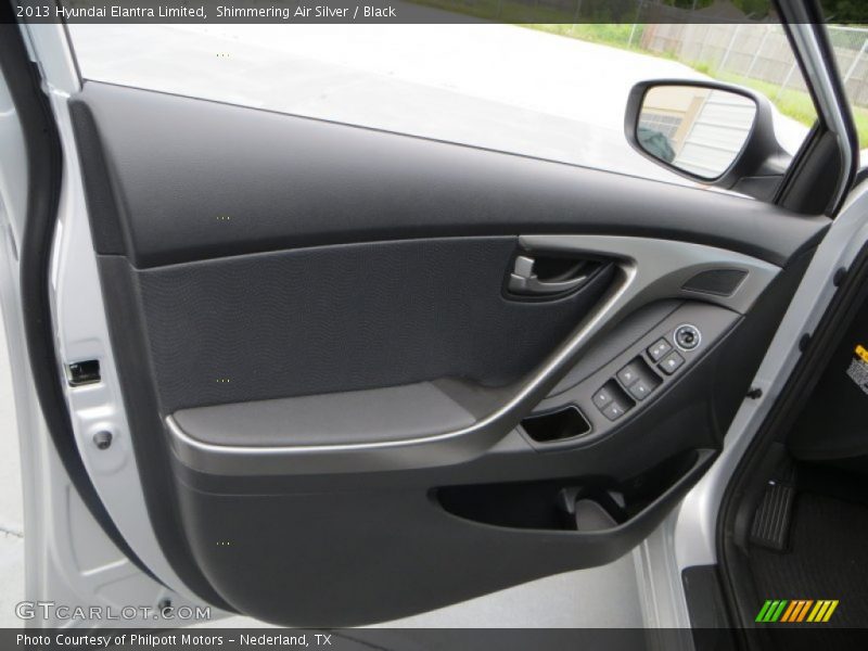 Shimmering Air Silver / Black 2013 Hyundai Elantra Limited