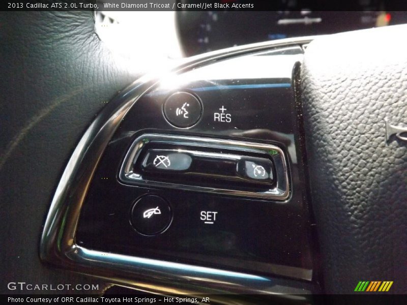 White Diamond Tricoat / Caramel/Jet Black Accents 2013 Cadillac ATS 2.0L Turbo