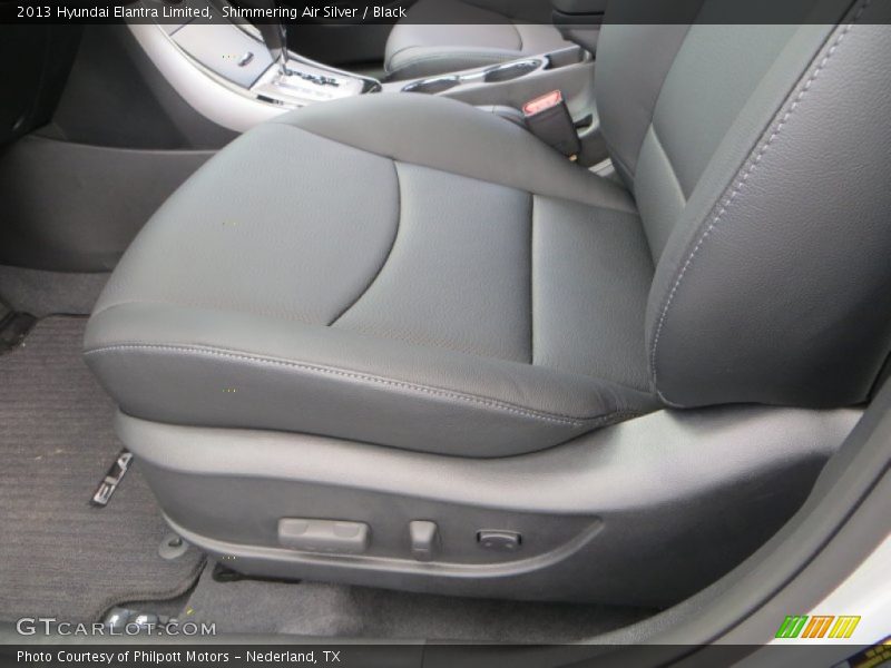 Shimmering Air Silver / Black 2013 Hyundai Elantra Limited