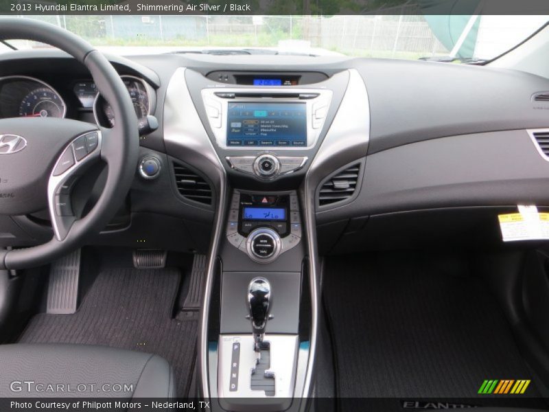 Dashboard of 2013 Elantra Limited