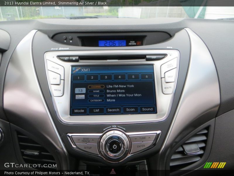 Controls of 2013 Elantra Limited